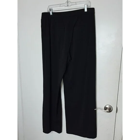 Halara WomensHigh Waist Black Wide-Leg Pants XL Tall - Picture 5 of 10
